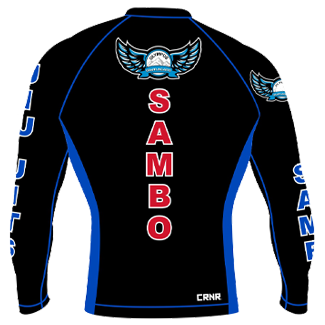 BLACK Olympus Sambo Jiu-Jitsu Fusion Longsleeve Rashguard