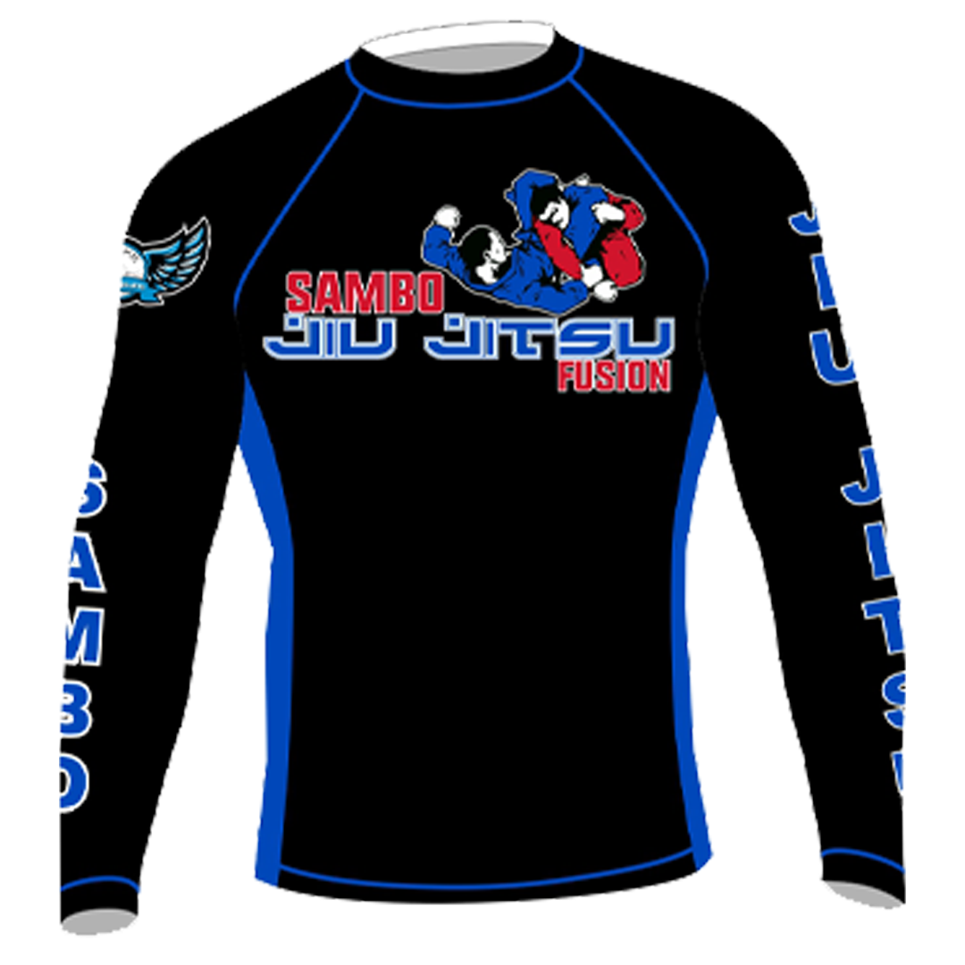 BLACK Olympus Sambo Jiu-Jitsu Fusion Longsleeve Rashguard