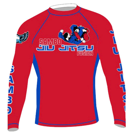 RED Olympus Sambo Jiu-Jitsu Fusion Longsleeve Rashguard